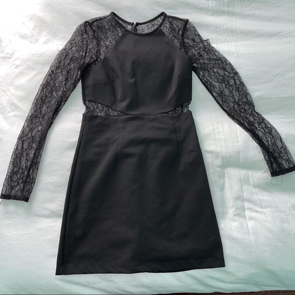 BCBGeneration | Black Bodycon Lace Mini Dress